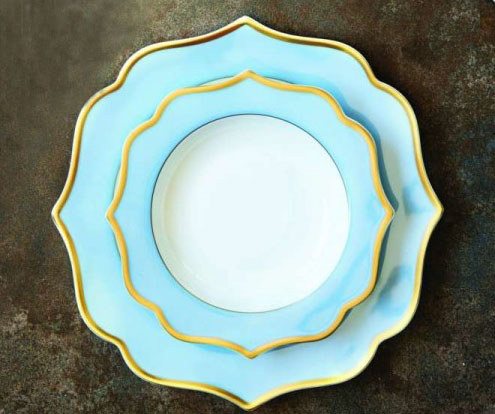 Dinnerware Fiororo rental in Milan Italy